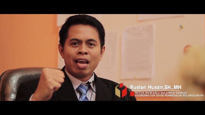
 Ketua Badan Pengawas Pemilu Sulawesi Tengah, Ruslan Husen (Foto : Istimewa)